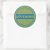 Göteborg City Pride Emblem – Swedish Identity Ronde Sticker (Tas)