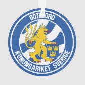 Göteborg Round Emblem Ornament (achterkant)