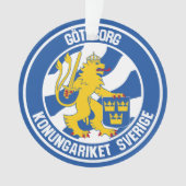 Göteborg Round Emblem Ornament (voorkant)