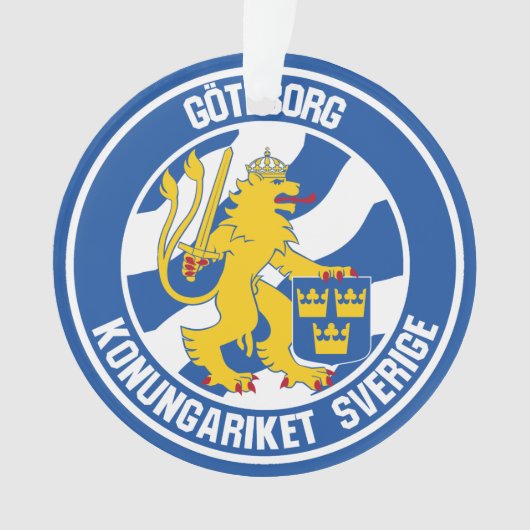 Göteborg Round Emblem Ornament (voorkant)