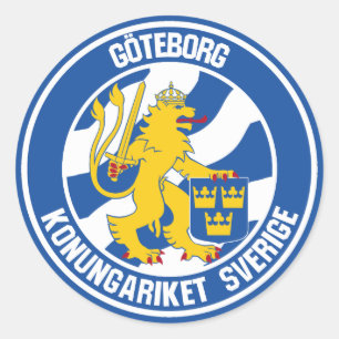 Göteborg Round Emblem Ronde Sticker