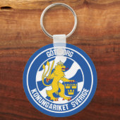 Göteborg Round Emblem Sleutelhanger (Voorkant)