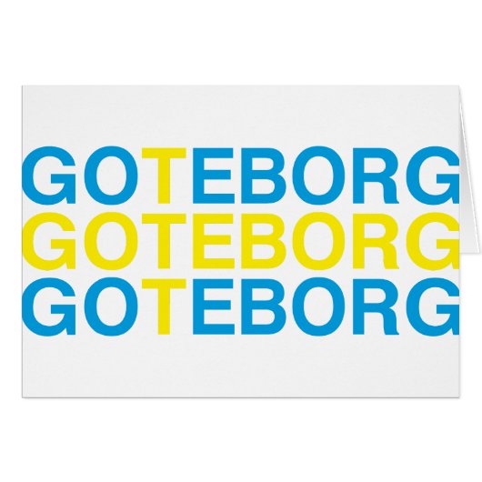 GOTEBORG Swedish Flag (Voorkant Horizontaal)