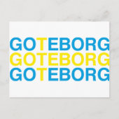 GOTEBORG Swedish Flag Briefkaart (Voorkant)