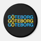 GOTEBORG Swedish Flag Magneet (Voorkant)