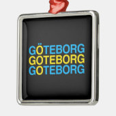 GOTEBORG Swedish Flag Metalen Ornament (Links)