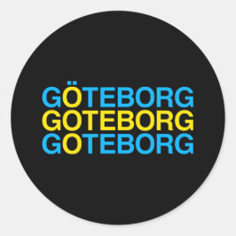 GOTEBORG Swedish Flag Ronde Sticker