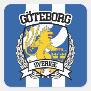 Göteborg Vierkante Sticker