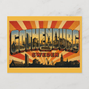 Göteborg Zweden Feskekôrka Briefkaart