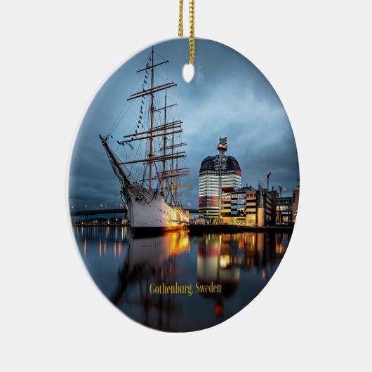 Göteborg, Zweden Haven Keramisch Ornament (Rechts)
