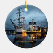 Göteborg, Zweden Haven Keramisch Ornament (Achterkant)