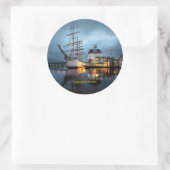 Göteborg, Zweden Haven Ronde Sticker (Tas)