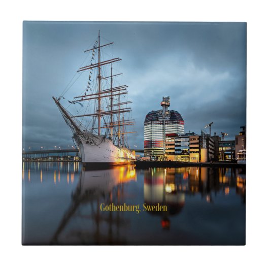 Göteborg, Zweden Haven Tegeltje (Voorkant)