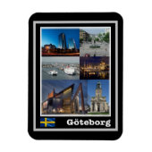 Göteborg - Zweden - Mozaïek - Magneet (Verticaal)