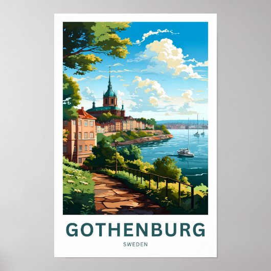 Göteborg Zweden Reisprint Poster (Voorkant)