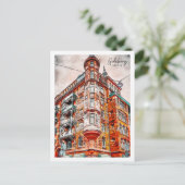 Goteborg Zweden Reizen Plaats Waterverf Briefkaart (Staand voorkant)