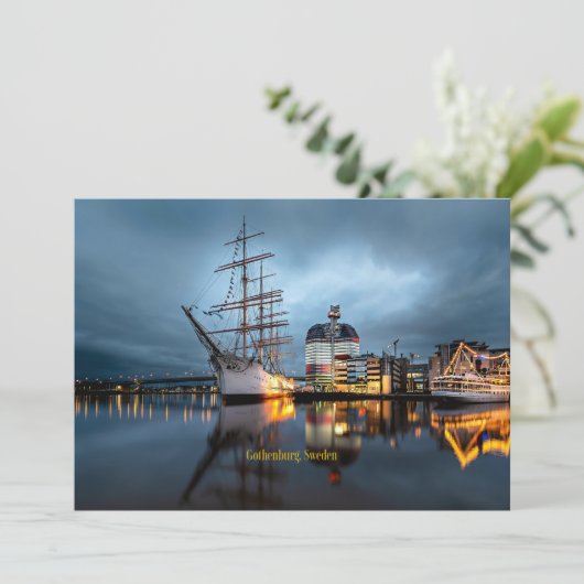 Göteborg, Zweedse haven Kaart (Staand voorkant)