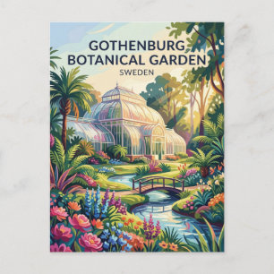 Göteborgse Botanische Tuin Zweden Briefkaart