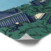 Goten-yama Hill, Shinagawa op de Tōkaidō Poster (Hoek)