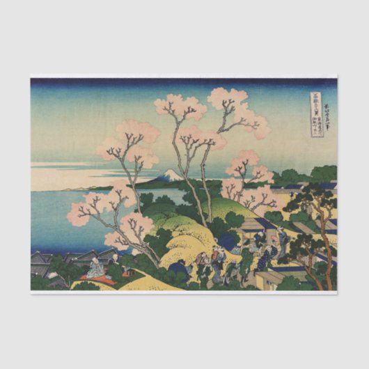 Goten-yama hill, Shinagawa op de Tōkaidō. Tissuepapier (Voorkant)