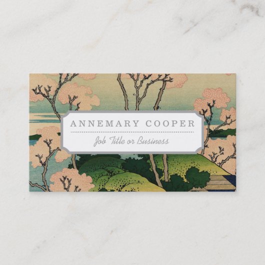 Goten-yama hill, Shinagawa op de Tōkaidō. Visitekaartje (Voorkant)