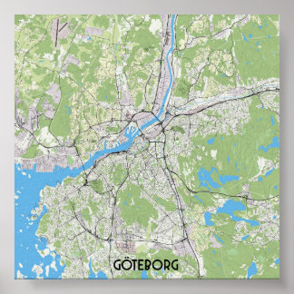 Gotenenkaart Poster
