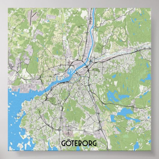 Gotenenkaart Poster (Voorkant)