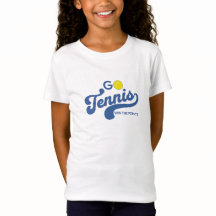 GoTennis in Blauw Meisjes T-shirt