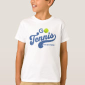 GoTennis in Blue Boy's T-Shirts (Voorkant)