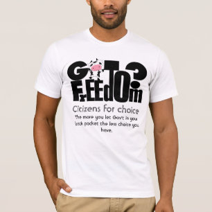 GotFreedom - Burgers voor keuze T-shirt