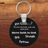 gotGod316.com knop sleutelhanger (Voorkant)
