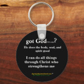 gotGod316.com knop sleutelhangers (Voorkant)