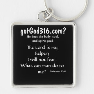 gotGod316.com Vierkante Sleutelhanger