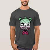 Goth Abroseksuele Pride Vlag Gekleurde Beer T-shirt (Voorkant)