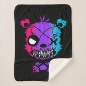 Goth Androgynous Pride Vlag Gekleurde Beer Sherpa Deken (Voorkant)