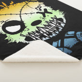 Goth AroAce Agender Pride Vlag Gekleurde Beer Sherpa Deken (3/4)