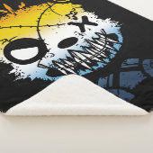 Goth AroAce Pride Vlag Gekleurde Beer Sherpa Deken (3/4)