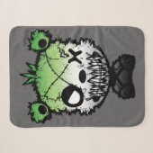 Goth Aromantische Pride Vlag Gekleurde Beer Sherpa Deken (Voorkant (horizontaal))