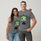 Goth Aromantische Pride Vlag Gekleurde Beer T-shirt (Unisex)