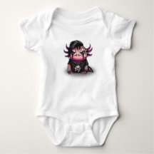 Goth Axolotl Onesie, Baby Bodywarmer