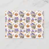 Goth Baby Bibliotheek Boek Aanvraag Pompoenen Hall Informatiekaartje (Achterkant)