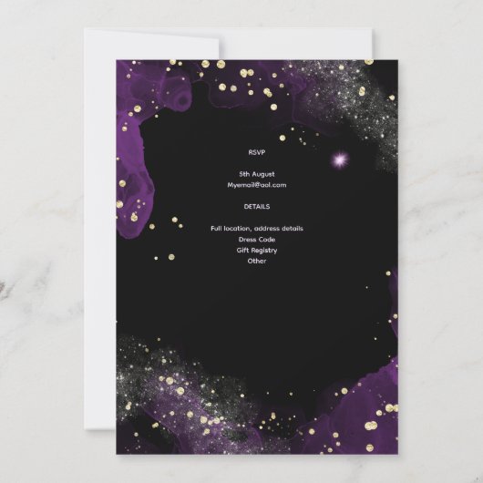 Goth Baby Boy brouwt Heksen Geest Ketel Kaart (Achterkant)