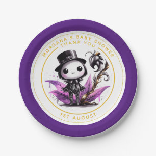 Goth Baby Jongen of Meisje Shower Bedankt Papieren Bordje
