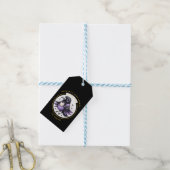 Goth Baby Jongen of Meisje Shower Kraai Bedankt Cadeaulabel (Met Touw)