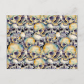 GOTH Baby Stats Aankondiging Geboorte Halloween Briefkaart (Achterkant)