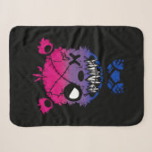 Goth Biseksuele Pride Vlag Gekleurde Beer Sherpa Deken (Voorkant (horizontaal))