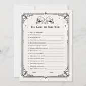 Goth Bruiloftsfeest Wie Kent de Bruid het Best Kaa Kaart (Voorkant)