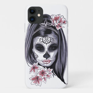 Goth Candy Schedel Skelet Meisje Case-Mate iPhone Case