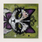 Goth Cat Legpuzzel (Horizontaal)