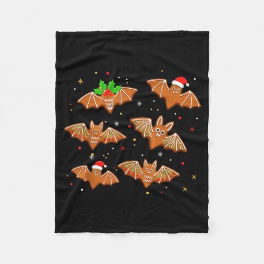 Goth Christmas Shirt For Kids, Soky Cute Bat Ginge Fleece Deken (Voorkant)